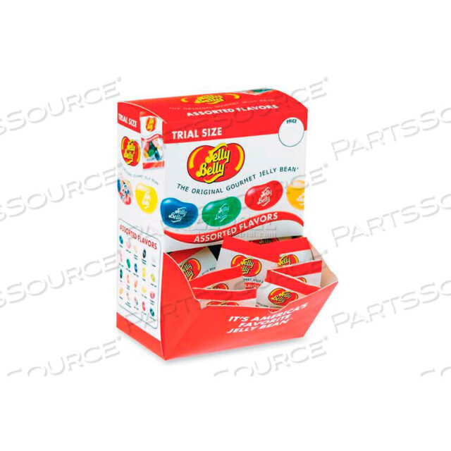 OEM#: JLL72512JELLY BELLY TRIAL SIZE GOURMET JELLY BEAN, ASSORTED FLAVORS, .35 OZ., 80/BOX by Marjack