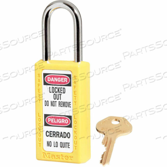 OEM#: 411KAYLWТЕРМОПЛАСТИКОВЫЙ НАВЕСНОЙ ЗАМОК ZENEX, ДУГА 1-1/2W X 1-1/2H, YLW от Master Lock