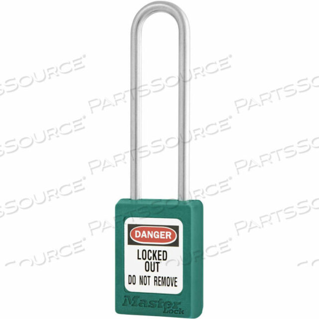 OEM#: S31LTTEALTHERMOPLASTIC ZENEX SAFETY PADLOCK, 1-3/8W X 3H SHACKLE, TEAL by Master Lock