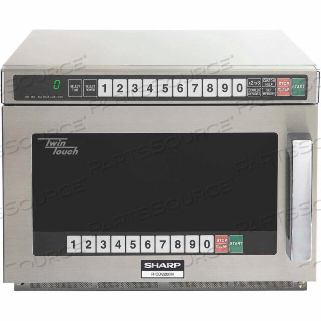 OEM#: R-CD2200MПРОМЫШЛЕННАЯ МИКРОВОЛНОВАЯ ПЕЧЬ, 0,75 куб. футов, 2200 ВТ, УПРАВЛЕНИЕ TWINTOUCH от Sharp Electronics Corporation