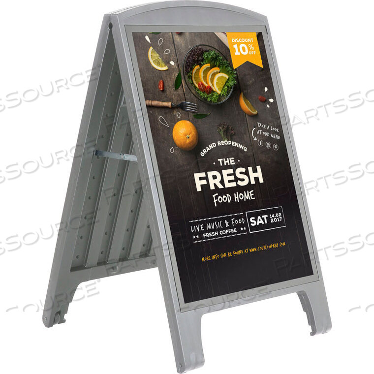 OEM#: UPSD1200A1SIGNPRO ДВУХСТОРОННИЙ УЛИЧНЫЙ ЗНАК, ЧЕРНЫЙ, 23-2/5Д X 27-9/16Ш X 45-11/16В от M&T Displays