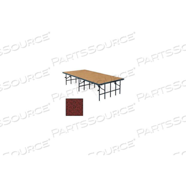 OEM#: S488C-40 ПЕРЕНОСНАЯ СЦЕНА С КОВРОЛИКОМ - 96Д X 48Ш X 8В - КРАСНАЯ от National Public Seating