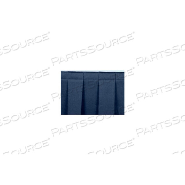 OEM#: SB24-8-048L BOX-PLEAT SKIRTING FOR 24H STAGE - BLUE by National Public Seating