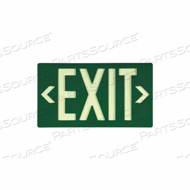 NMC GLO-BRITE ECO EXIT, ЗЕЛЕНЫЙ ОДИНАРНЫЙ С КРОНШТЕЙНОМ