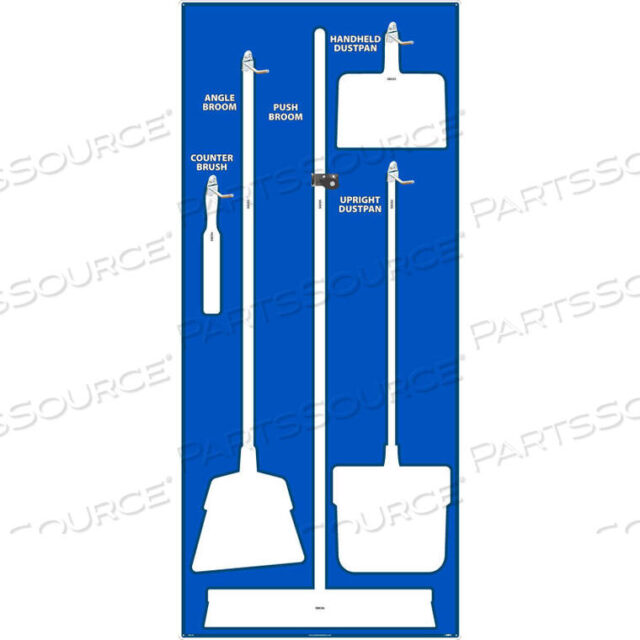 OEM#: SB102ALJANITORIAL ТЕНЕВАЯ ПЛАСТИНА, СИНИЙ НА БЕЛОМ, ПРОМЫШЛЕННЫЙ АЛЮМИНИЙ от National Marker Company
