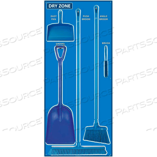 OEM#: SBK131FGDRY ZONE SHADOW BOARD COMBO KIT, BLUE/BLUE,68 X 30, PRO SERIES ACRYLIC by National Marker Company