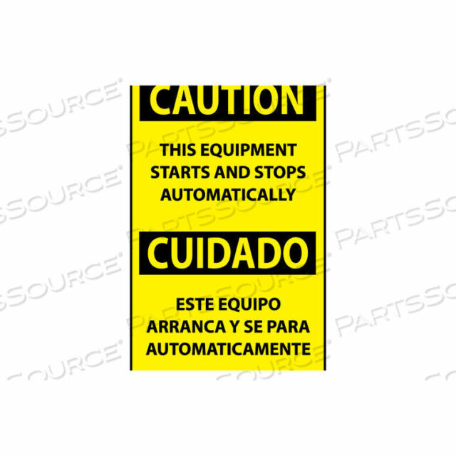 OEM#: ESC618APДВУЯЗЫЧНЫЕ ЭТИКЕТКИ МАШИНЫ - ВНИМАНИЕ! ЭТО ОБОРУДОВАНИЕ ЗАПУСКАЕТСЯ И ОСТАНАВЛИВАЕТСЯ АВТОМАТИЧЕСКИ от National Marker Company