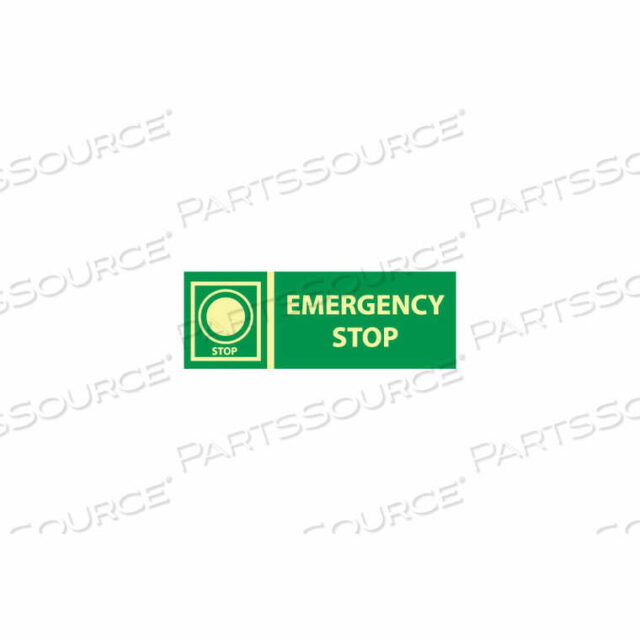 OEM#: GL305PGLOW SIGN VINYL - АВАРИЙНАЯ ОСТАНОВКА от National Marker Company