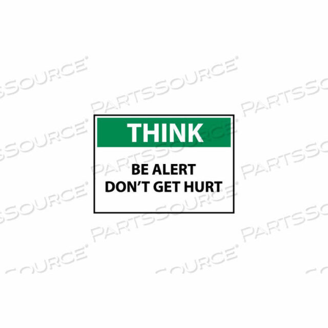 OEM#: TS113PTHINK OSHA 7X10 VINYL - БУДЬТЕ ВНИМАТЕЛЬНЫ, НЕ ПОЛУЧИТЕ ТРАВМЫ от National Marker Company
