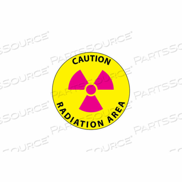 OEM#: WFS22WALK ON FLOOR SIGN - CAUTION RADIATION AREA by National Marker Company