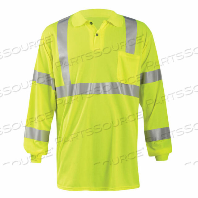 OEM#: LUX-LSPP3B-YLBIRDSEYE ПОЛО, ОТВОДЯЩАЯ ВЛАГУ И ОХЛАЖДАЮЩАЯ, ДЛИННЫЙ РУКАВ, КЛАСС 3, ЖЕЛТЫЙ, M от Occunomix