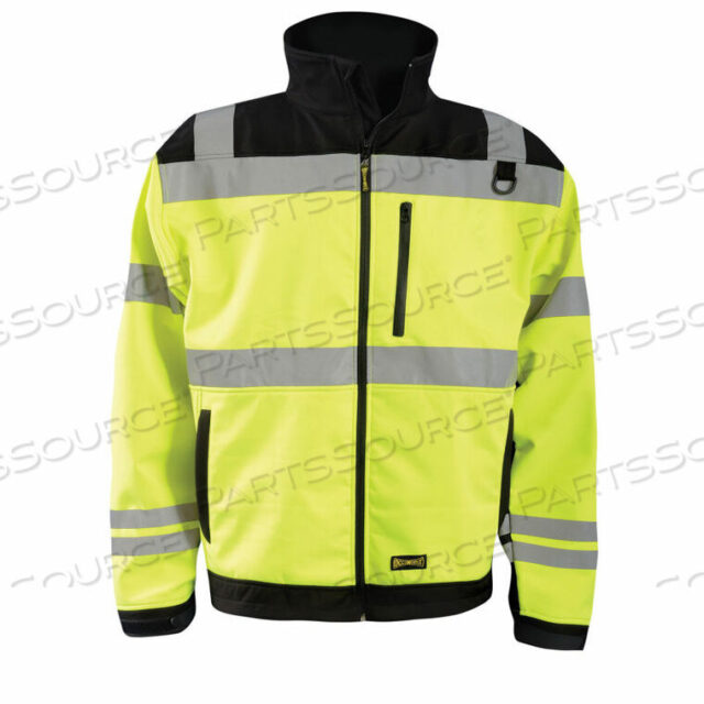 OEM#: LUX-M6JKT-Y2XКУРТКА SOFT SHELL СВЕТОДИОДНОЙ ПОВЫШЕННОЙ СВЕТОДИОДНОСТИ, КЛАСС 3, ТИП R, ЧЕРНО-ЖЕЛТАЯ, 2XL от Occunomix
