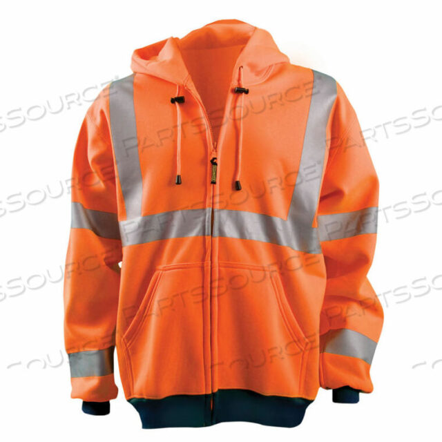 OEM#: LUX-SWT3HZ-O3XHI-VIS ПРЕМИУМ ВЛАГООТВОДЯЩАЯ ТОЛСТОВКА, КЛАСС 3, СВЕТЛО-ОРАНЖЕВЫЙ, 3XL от Occunomix
