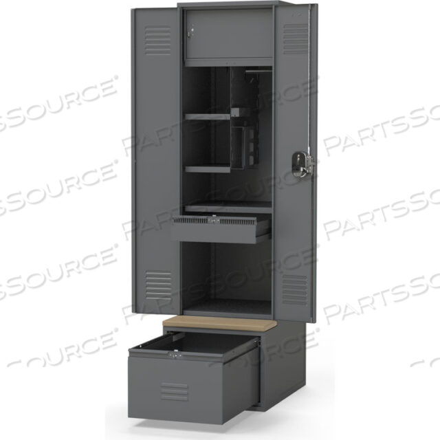 OEM#: 6DW24249011-722PATRIOT ПОЛНОСТЬЮ КАРКАСНЫЙ ГРУЗОВОЙ ШКАФ С ПЕРЕГОРОДКОЙ 24ШX24ДХ90В, КРАСНЫЙ, ЦЕЛЬНОСВАРНОЙ от Penco Products