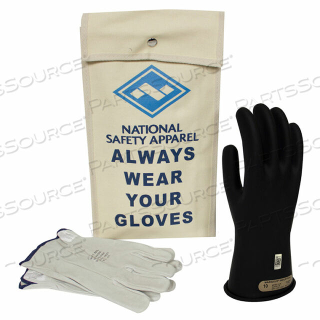 ARCGUARD CLASS 00 ARCGUARD РЕЗИНОВЫЕ ПЕРЧАТКИ VOLTAGE КОМПЛЕКТ, ЧЕРНЫЕ, РАЗМЕР 9