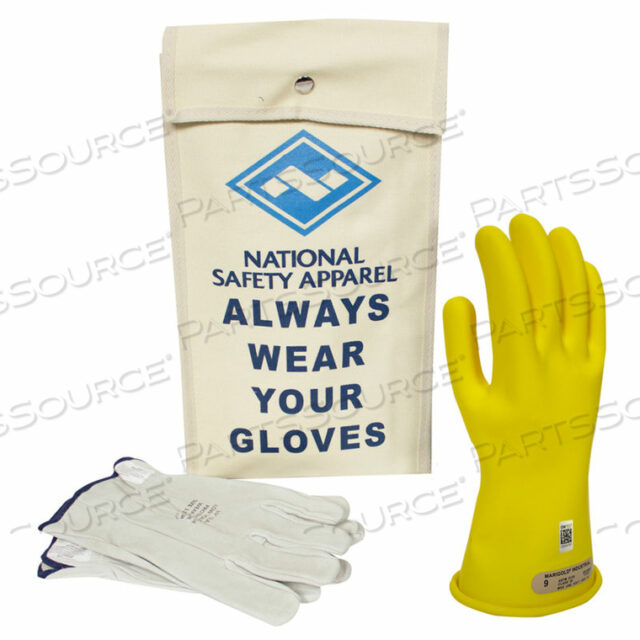 КОМПЛЕКТ ПЕРЧАТОК ARCGUARD CLASS 00 ARCGUARD REZIN VOLTAGE, ЖЕЛТЫЙ, РАЗМЕР 9