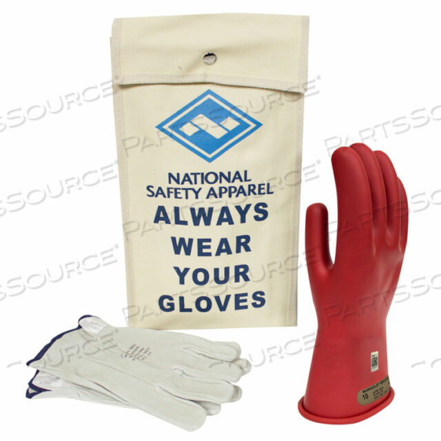 ARCGUARD CLASS 00 ARCGUARD РЕЗИНОВЫЕ ПЕРЧАТКИ VOLTAGE КОМПЛЕКТ, КРАСНЫЕ, РАЗМЕР 10