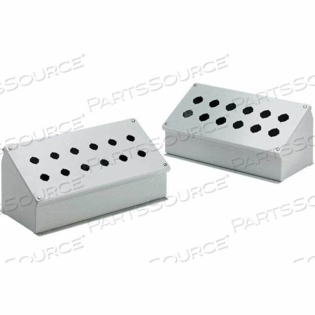 OEM#: E4SPBAMPUSH BUTTON ENCL, SLOPE FRONT, 4PB X 22,5MM, 7,78 X 6,47 IN. от Hoffman