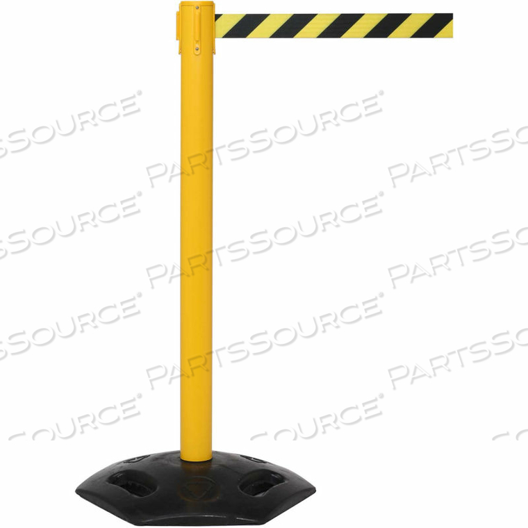 OEM#: WMR250Y-YB110WEATHERMASTER 250 RETRACTABLE BELT BARRIER, 40 YELLOW POST, 11 BLACK/YELLOW BELT by Queue Solutions LLC