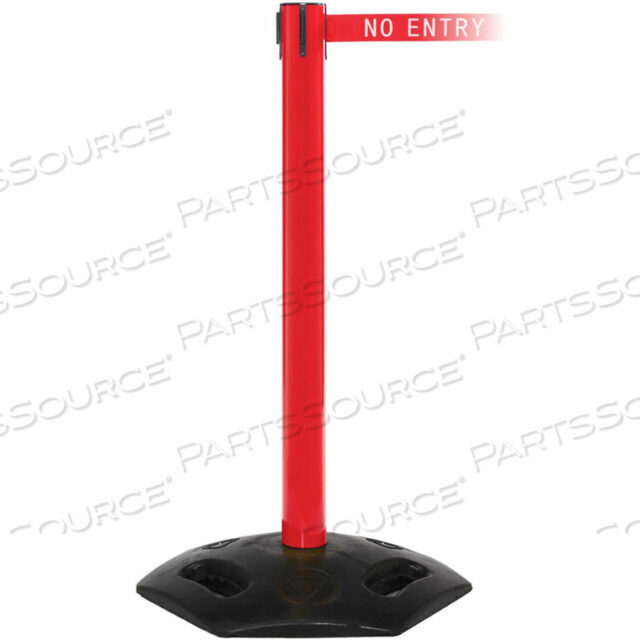 OEM#: WMR300R-RWA160WEATHERMASTER 300 RETRACTABLE BELT BARRIER, 40 RED POST, 16 RED AUTHORIZED ACCESS ONLY BELT by Queue Solutions LLC