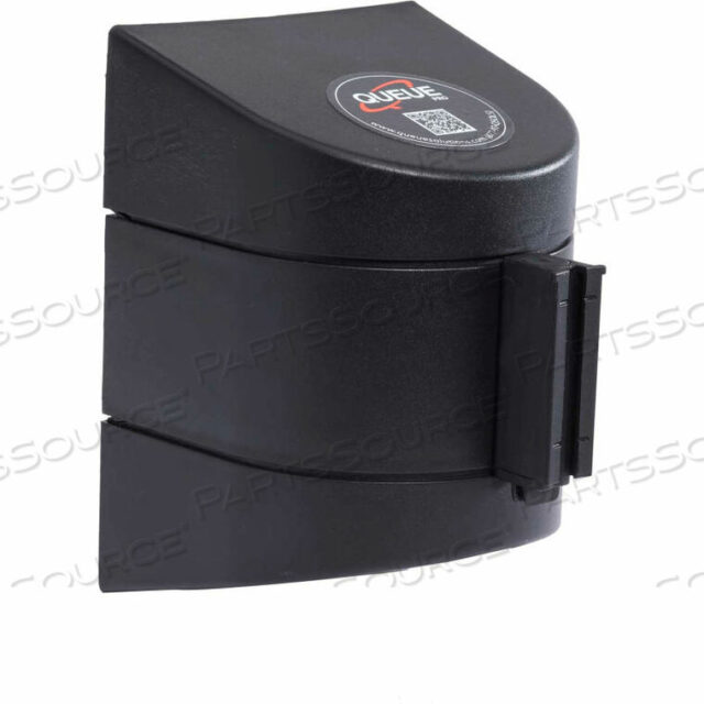 OEM#: WP400B-YBA150WALLPRO 400 BLACK WALL MOUNT RETRACTING BARRIER, 15 YELLOW/BLACK AUTHORIZED ACCESS ONLY BELT by Queue Solutions LLC