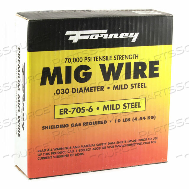 OEM#: 42286FORNEY ER70S-6 МЯГКАЯ СТАЛЬНАЯ Сплошная проволока для сварки MIG - .030 - 10 фунтов. Катушка от Industrial Pro