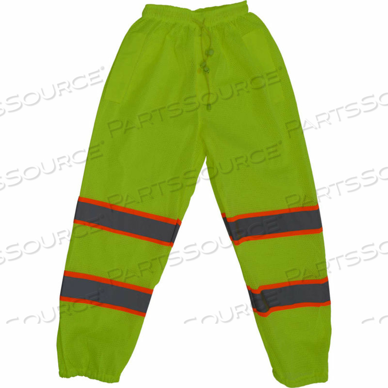 OEM#: LMPO-CE-L/XLANSI БРЮКИ КЛАССА E MESH TRAFFIC PANTS С 2 СЕРЕБРИСТЫМИ СВЕТООТРАЖАЮЩИМИ ЛЕНТАМИ, РАЗМЕР L/XL от Petra Roc Inc