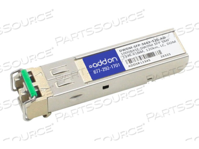 OEM#: DWDM-SFP-3661-120-AOCISCO COMP TAA SFP 1G-DWDM 120KM LC XCVR от ADDON