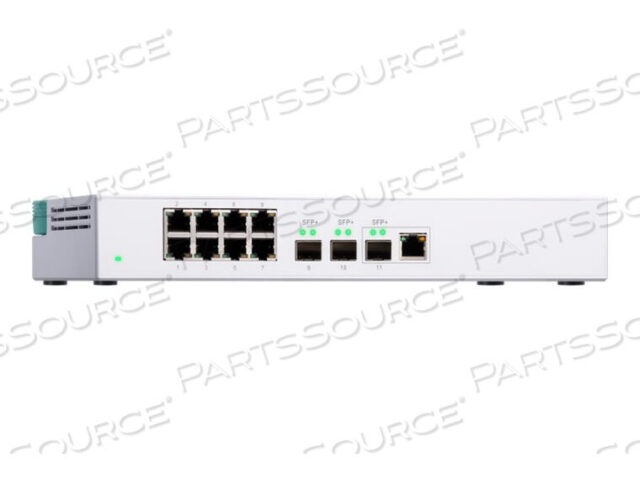 OEM#: QSW-308-1C-USQNAP QSW-308-1C 8-ПОРТОВЫЙ НЕУПРАВЛЯЕМЫЙ 1GBE КОММУТАТОР. ВОСЕМЬ 1GBE NBASE-T ПОРТОВ, ТРИ 10 ГБ от QNAP Security