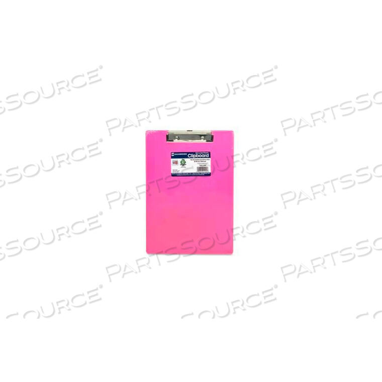 OEM#: 21594ПЕРЕРАБОТАННЫЙ ПЛАСТИКОВЫЙ ПЛАНШЕТ С НИЗКОПРОФИЛЬНЫМ ЗАЖИМОМ, 8-1/2 X 12, НЕОНОВО-РОЗОВЫЙ от Saunders
