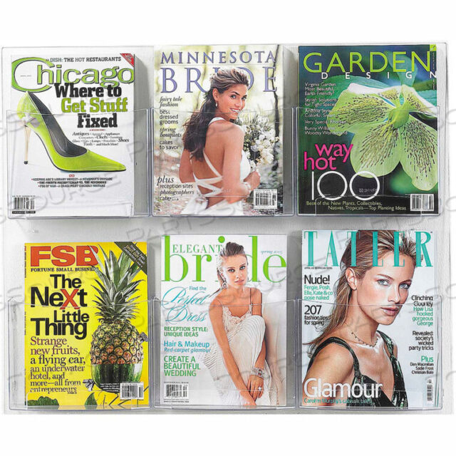 OEM#: 5667CLSEE-THRU 6 MAGAZINE DISPLAY by Safco