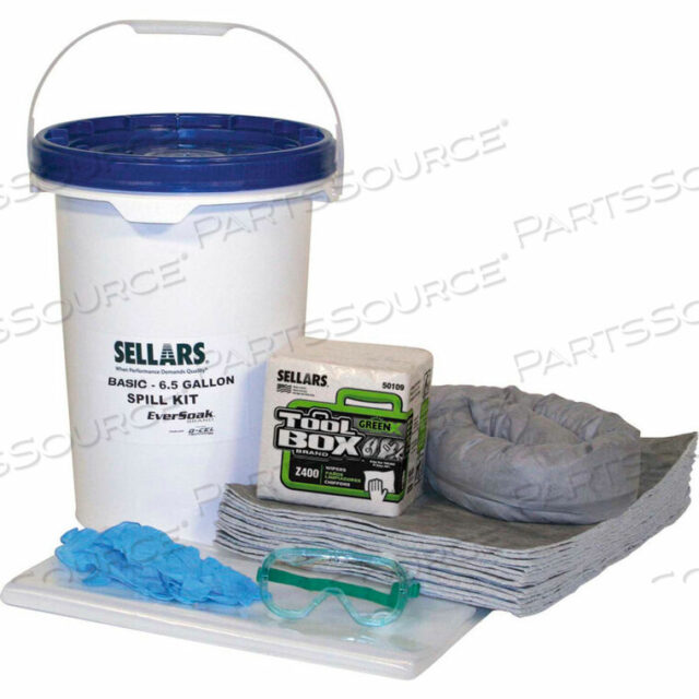 OEM#: 99070EVERSOAK GENERAL PURPOSE 6.5 GALLON PAIL SPILP KIT, ЕМКОСТЬ 6.5 ГАЛЛОНА, 1 КОМПЛЕКТ ДЛЯ УСТРАНЕНИЯ ПРОЛИВОВ/КОРОБКА от Sellars Retail Dist Co.