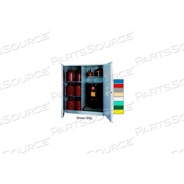 OEM#: V1500AG GREENDRUM CABINET 115 GAL. CAPACITY VERTICHEN MANUAL CLOSE FLAMMER W/ DRUM ROLLS by Securall