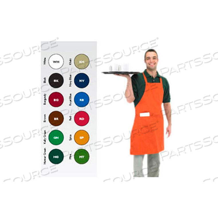 OEM#: 601BAC-RBFULL LENGTH BIB APRON, 30X34, ROYAL BLUE by John Ritzenhaler Co