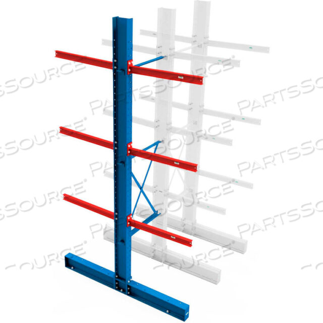 OEM#: IBCDS192048 ДВУХСТОРОННЯЯ КОНСОЛЬНАЯ СТОЙКА I-BEAM, КОМПЛЕКТ 192 ВЕРТИКАЛЬНЫХ СТОЙКИ И 48 СКОБ от Steel King