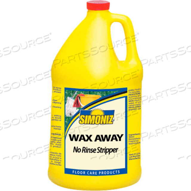WAX AWAY НЕ СМЫВАЕМОЕ СРЕДСТВО ДЛЯ ПОЛА, БУТЫЛКА ОБЪЕМОМ ГАЛЛОНА, 4 БУТЫЛКИ