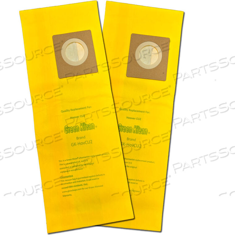 OEM#: GK-HOVCU2HOOVER БУМАЖНЫЕ ВАКУУМНЫЕ МЕШКИ ДЛЯ HOOVER HUSHTONE CU2 от Kleen Green
