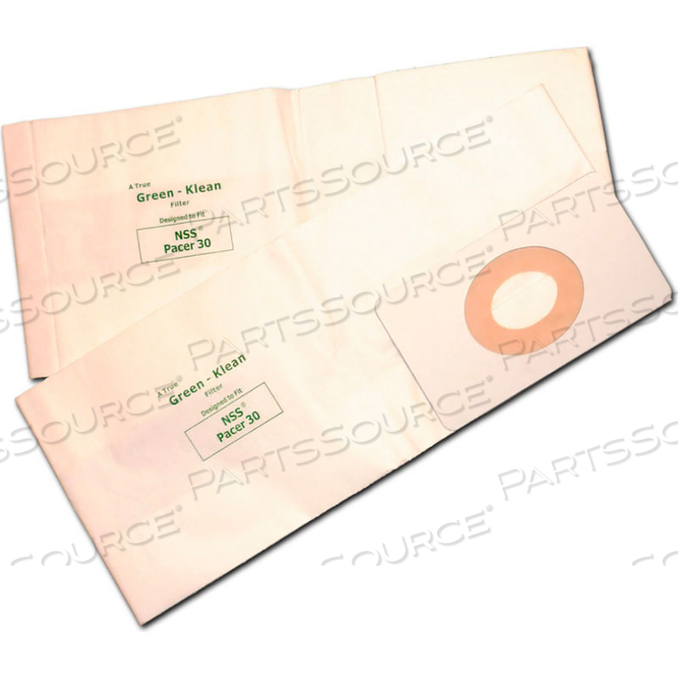 OEM#: GK-PACER30PACER 30 WIDE AREA VAC 3 PACK VACUUM BAG от Kleen Green