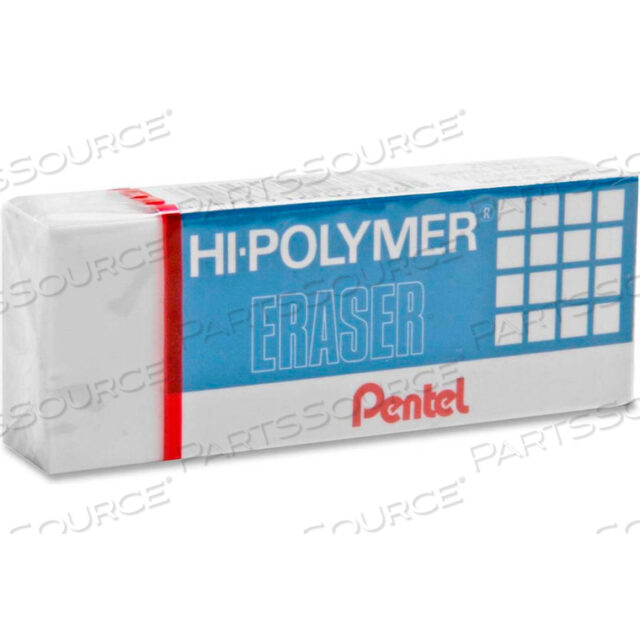 OEM#: ZEH10HI-POLYMER ERASER, LARGE, NONABRASIVE, WHITE от Pentel of America