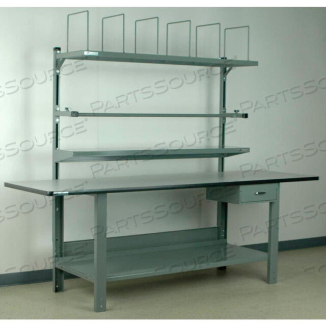 OEM#: 4-8PACK-8T-BLNO. 8 РЕГУЛИРУЕМАЯ ВЫСОТА ЭКОНОМИЧНАЯ УПАКОВОЧНАЯ РАБОЧАЯ СТОЛБЕЖНАЯ ИЗ ЛАМИНАТА С Т-ОБРАЗНОЙ ФОРМОЙ 96X30 СИНИЙ от Stackbin Corporation