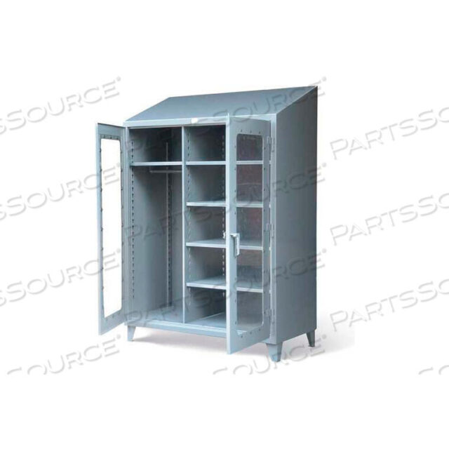 OEM#: 56-LDW-245-SLШКАФ-ШКАФ С ПРОЗРАЧНЫМИ ДВЕРЯМИ И НАКЛОННОЙ ВЕРХНЕЙ СТОРОНОЙ - 60Ш X 24Г X 87В от Strong Hold