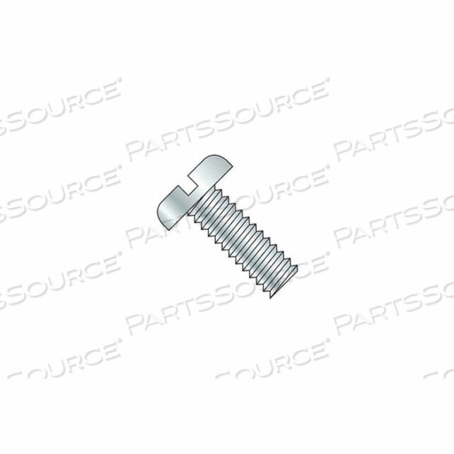 M3 X 0.5 X 10MM MACHINE SCREW - SLOTTED PAN HEAD - STEEL - ZINC - DIN 125B - PKG OF 100