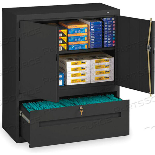 OEM#: DWR-4218-BLKКОМБИНИРОВАННЫЙ ШКАФ С ПОЛКАМИ И ЯЩИКАМИ - 36X18X42 1 ЯЩИК, 2 ПОЛКИ, ЧЕРНЫЙ от Tennsco Corp.