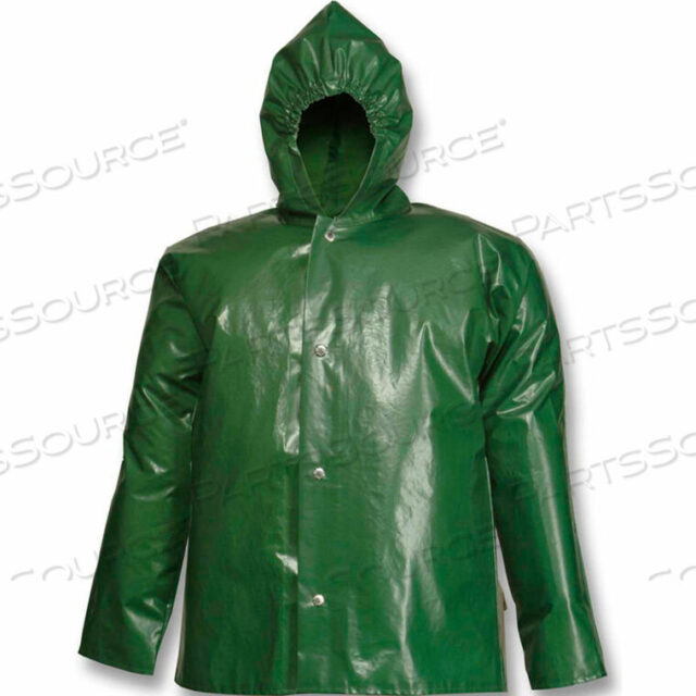 OEM#: J22168.2XJ22168 IRON EAGLE STORM FLY FRONT HOODED JACKET, GREEN, 2XL by Tingley Rubber