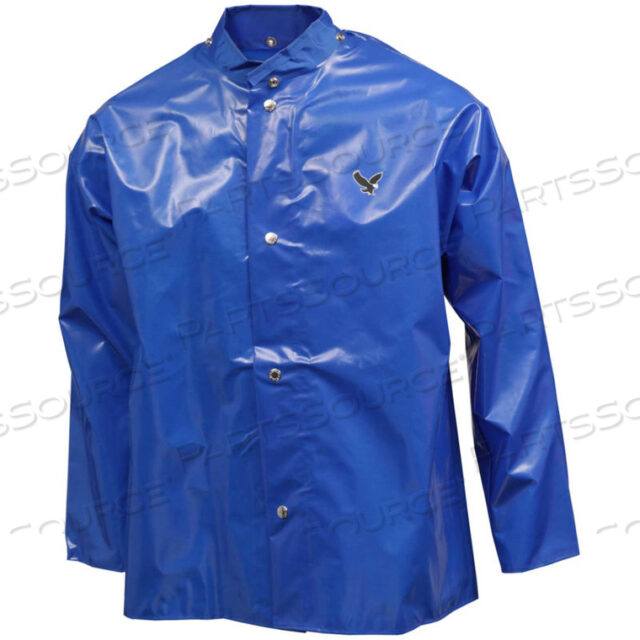J22201 IRON EAGLE STORM FLY FRONT JACKET, BLUE, HOOD SNAPS, XL