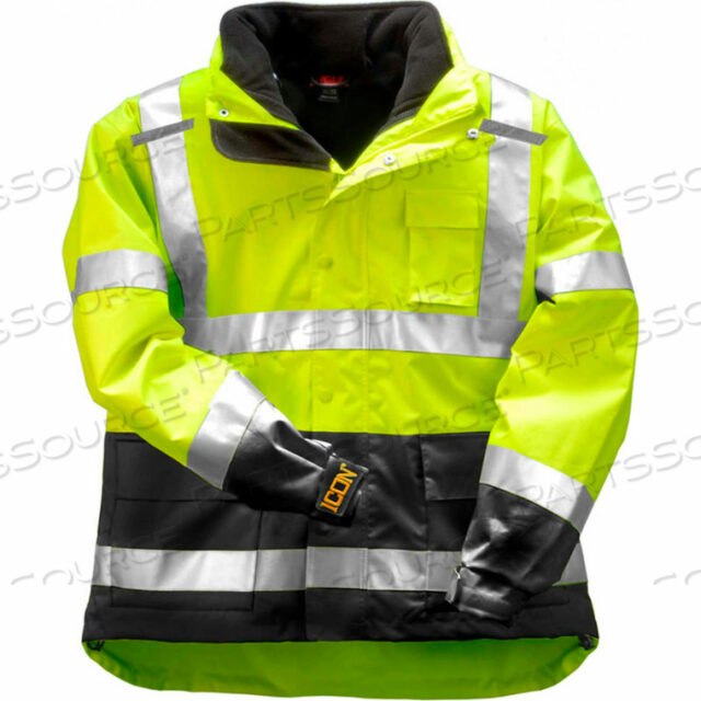 OEM#: J24172.LGJ24172 ICON 3.1 JACKET W/ REFLECTIVE TAPE, FLUORESCENT YELLOW/GREEN, LARGE by Tingley Rubber