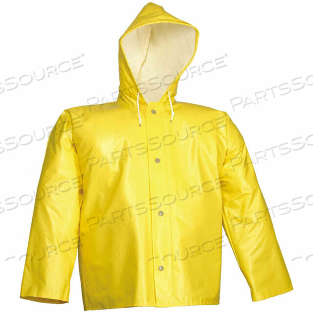 J32107 AMERICAN STORM FLY FRONT HOODED JACKET, YELLOW, LARGE