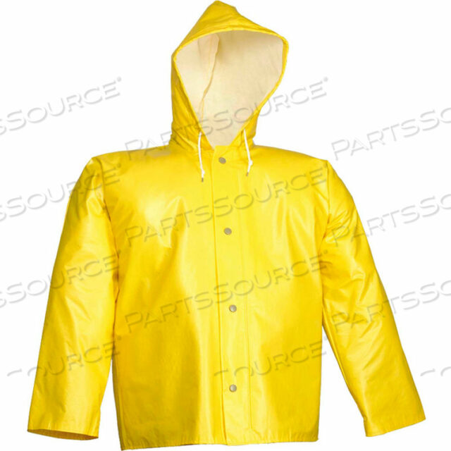 J32107 AMERICAN STORM FLY FRONT HOODED JACKET, YELLOW, MEDIUM