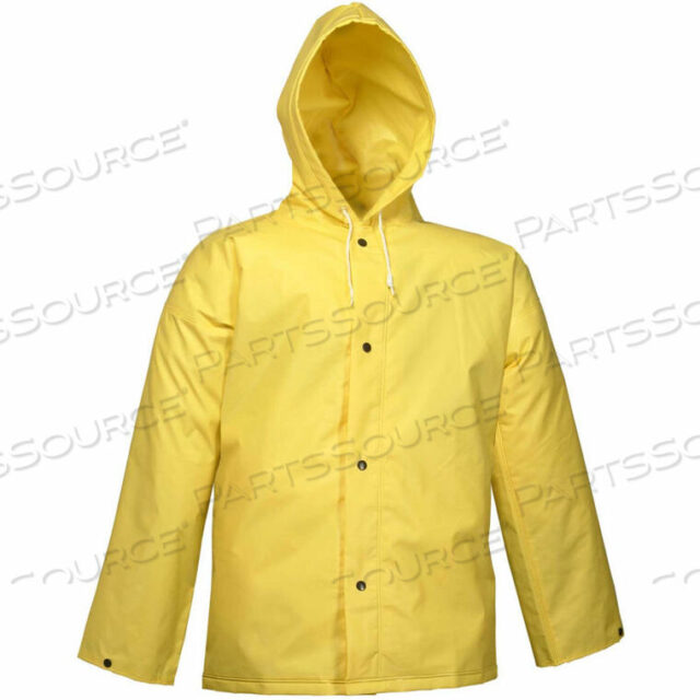 OEM#: J56107.2XJ56107 DURASCRIM STORM FLY FRONT HOODED JACKET, YELLOW, 2XL by Tingley Rubber