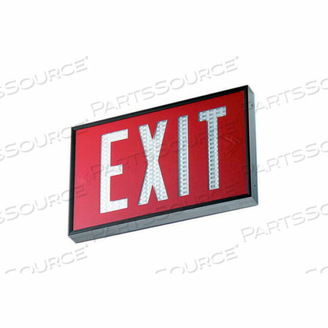 OEM#: WSLX-2061R-NEVERLITE TRITIUM EXIT SIGN - 20 YEAR SINGLE FACE RED by Thomas & Betts